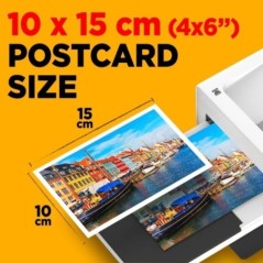 KODAK PD460 - Couleur Imprimante Photo 10x15 cm - Bluetooth & Docking - Blanc & Noir