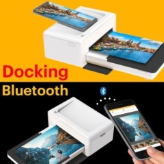 KODAK PD460 - Couleur Imprimante Photo 10x15 cm - Bluetooth & Docking - Blanc & Noir