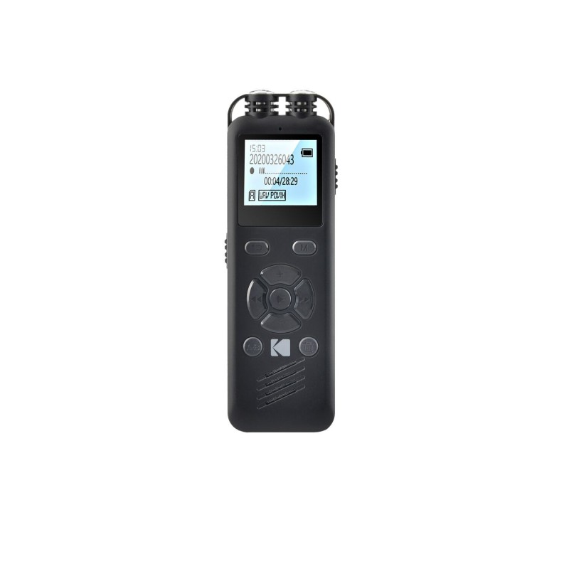 Dictaphone numérique KODAK VRC250 8Go Noir Plastique ABS