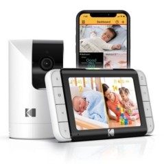 KODAK Cherish C525P Moniteur vidéo Intelligent pour bébé, vidéo de qualité pour des vérifications Rapides et en Toute Confian