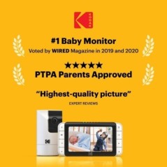 KODAK Cherish C525P Moniteur vidéo Intelligent pour bébé, vidéo de qualité pour des vérifications Rapides et en Toute Confian