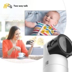 KODAK Cherish C525P Moniteur vidéo Intelligent pour bébé, vidéo de qualité pour des vérifications Rapides et en Toute Confian